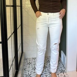 Pilcro and the letterpress by anthropologie white denim. Casual jeans